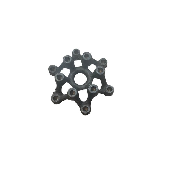 Vtg cast iron candle holder Spider Starburst Japan MCM for Taper Candles - Picture 9 of 11